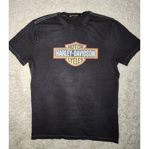 Harley Davidson Classic Logo Motorcycles T-Shirt Men’s Medium Biker Tee - Picture 1 of 3